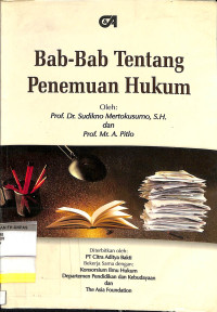 BAB-BAB TENTANG PENEMUAN HUKUM