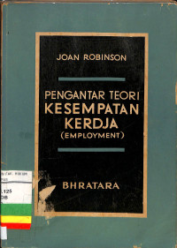 PENGANTAR TEORI KESEMPATAN KERDJA (EMPLOYMENT)