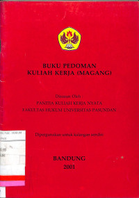 BUKU PEDOMAN KULIAH KERJA (MAGANG)