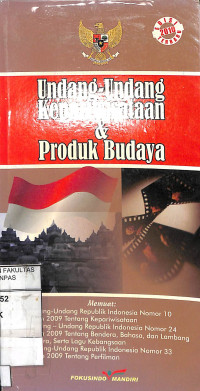 UU KEPARIWISATAAN & PRODUK BUDAYA