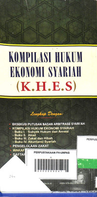 HIMPUNAN PERATURAN  PERUNDANG-UNDANGAN - KOMPILASI HUKUM EKONOMI SYARIAH (K.H.E.S)