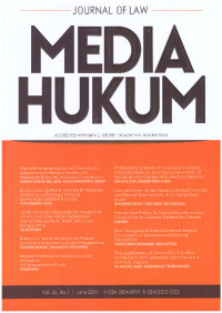 JOURNAL OF LAW MEDIA HUKUM | VOL.26 NO.1 JUNI 2019