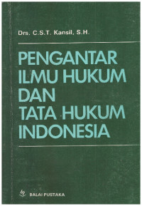 PENGANTAR ILMU HUKUM DAN TATA HUKUM INDONESIA