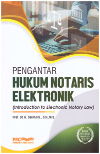 PENGANTAR HUKUM NOTARIS ELEKTRONIK